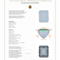 4.00&nbsp;Ct.Tw.Total Carat Weight Emerald Pair from Colombia 3 D Scan Report
