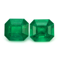 4.33 Ct.Tw.Total Carat Weight Emerald Pair from Colombia Video