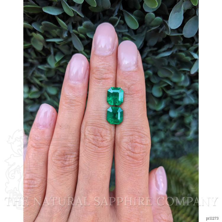 4.33 Ct.Tw. Emerald Pair from Colombia