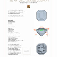 4.33&nbsp;Ct.Tw.Total Carat Weight Emerald Pair from Colombia 3 D Scan Report