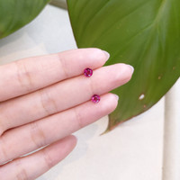 0.84 Ct.Tw.Total Carat Weight Rubellite Tourmaline Pair from Brazil Life Style