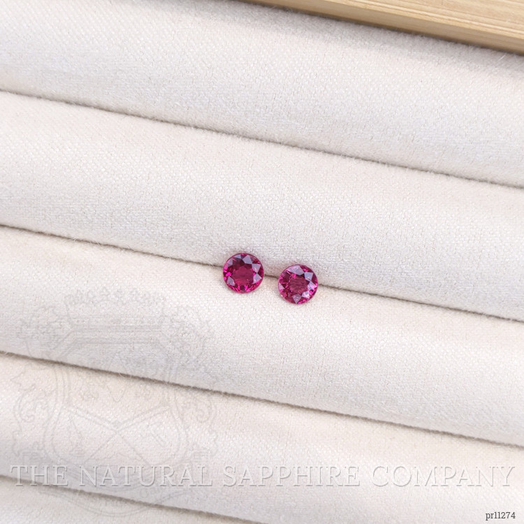 0.84 Ct.Tw. Rubellite Tourmaline Pair from Brazil