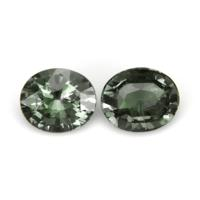 2.13&nbsp;Ct.Tw.Total Carat Weight Green Sapphire Pair from Ceylon (Sri Lanka) Video
