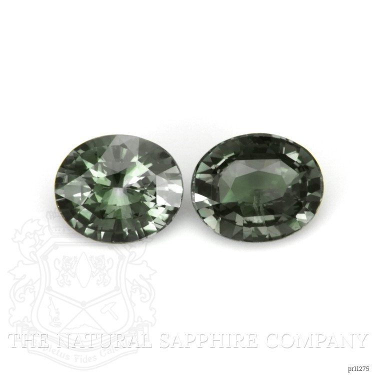 2.13 Ct.Tw. Green Sapphire Pair from Ceylon (Sri Lanka)
