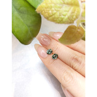 2.13&nbsp;Ct.Tw.Total Carat Weight Green Sapphire Pair from Ceylon (Sri Lanka) Life Style