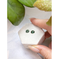 2.13&nbsp;Ct.Tw.Total Carat Weight Green Sapphire Pair from Ceylon (Sri Lanka) Life Style
