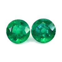 3.83 Ct.Tw.Total Carat Weight Emerald Pair from Zambia Video