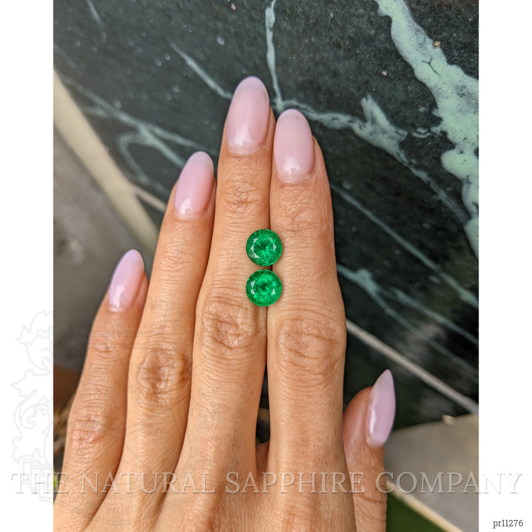 3.83 Ct.Tw. Emerald Pair from Zambia