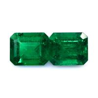 4.89 Ct.Tw.Total Carat Weight Emerald Pair from Zambia Video