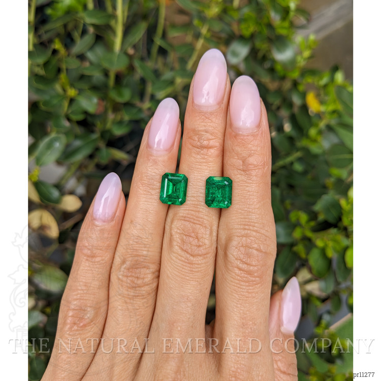 4.89 Ct.Tw. Emerald Pair from Zambia
