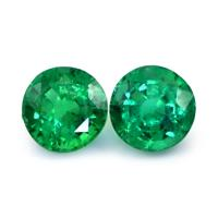 3.70 Ct.Tw.Total Carat Weight Emerald Pair from Zambia Video