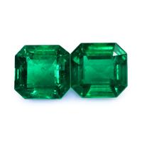 8.06 Ct.Tw.Total Carat Weight Emerald Pair from Zambia Video