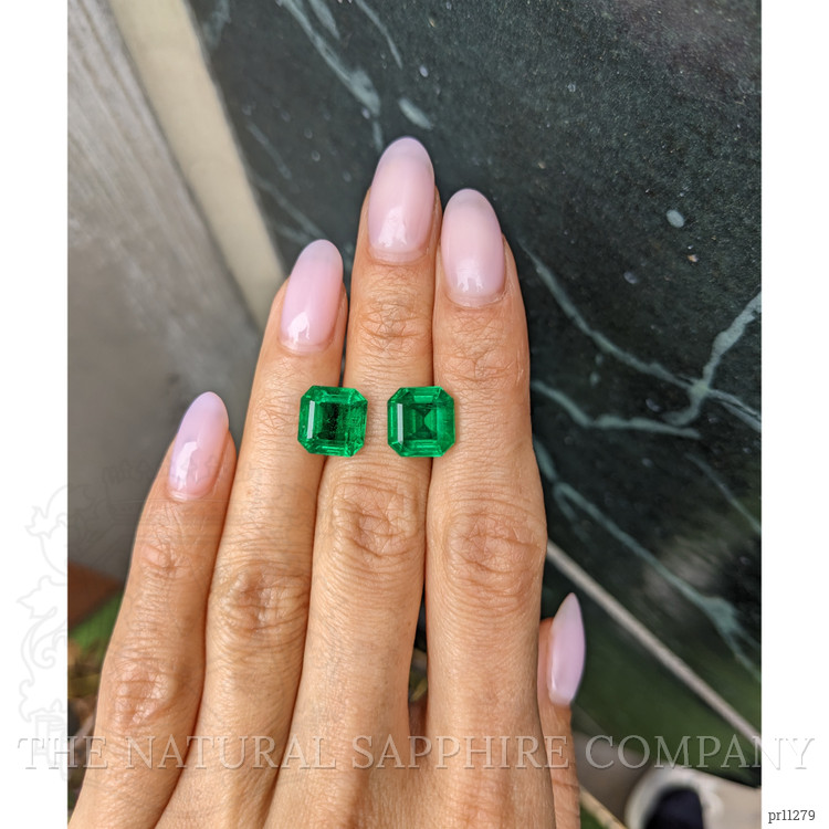 8.06 Ct.Tw. Emerald Pair from Zambia