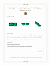 4.35 Ct.Tw.Total Carat Weight Emerald Pair from Zambia Appraisal