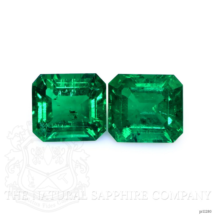 4.35 Ct.Tw. Emerald Pair from Zambia