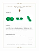 5.50&nbsp;Ct.Tw.Total Carat Weight Emerald Pair from Colombia Appraisal