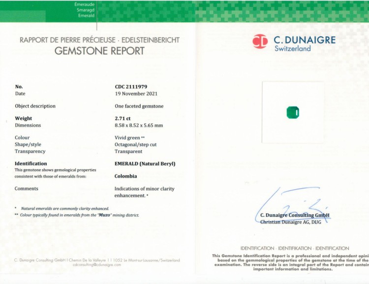 5.50 Ct.Tw. Emerald Pair from Colombia