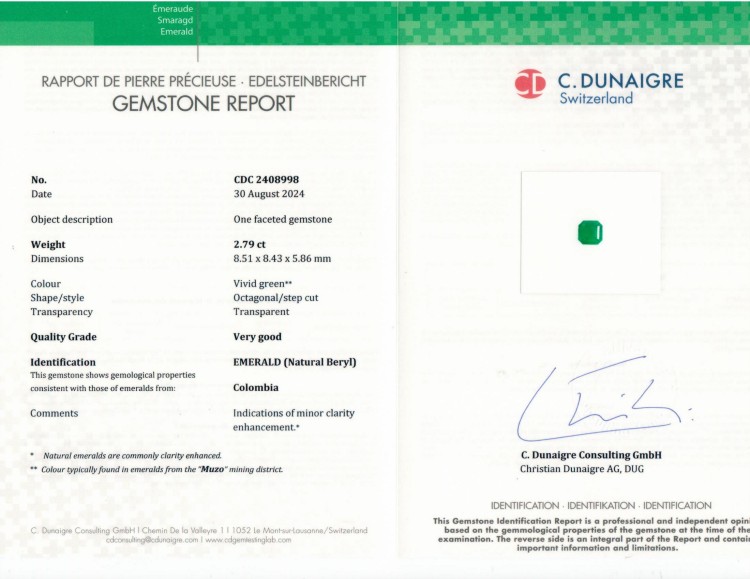 5.50 Ct.Tw. Emerald Pair from Colombia