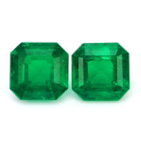 5.50 Ct.Tw.Total Carat Weight Emerald Pair from Colombia Video