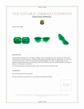 5.92 Ct.Tw.Total Carat Weight Emerald Pair from Colombia Appraisal