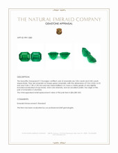 5.90 Ct.Tw.Total Carat Weight Emerald Pair from Colombia Appraisal