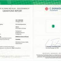 5.90 Ct.Tw.Total Carat Weight Emerald Pair from Colombia Pdf
