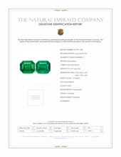 5.92 Ct.Tw.Total Carat Weight Emerald Pair from Colombia Scan Report