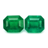 5.92 Ct.Tw.Total Carat Weight Emerald Pair from Colombia Video