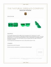 6.04 Ct.Tw.Total Carat Weight Emerald Pair from Colombia Appraisal