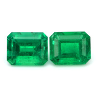 6.04 Ct.Tw.Total Carat Weight Emerald Pair from Colombia Video