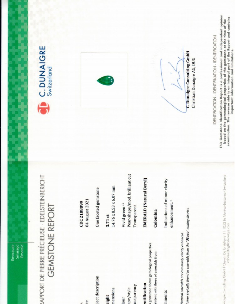 7.16 Ct.Tw. Emerald Pair from Colombia