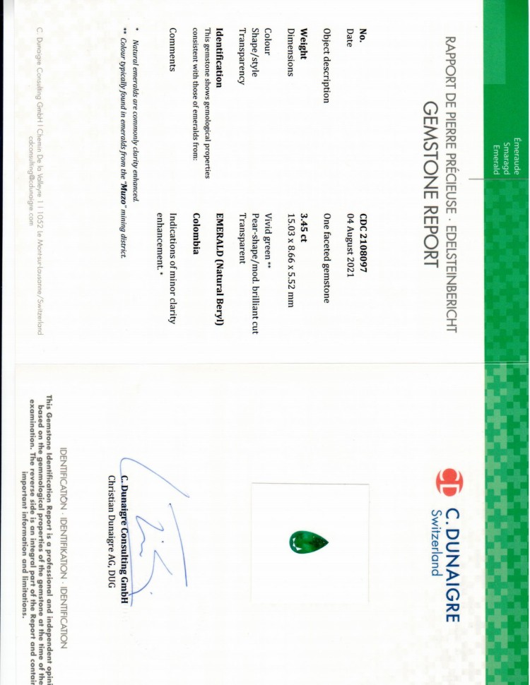 7.16 Ct.Tw. Emerald Pair from Colombia