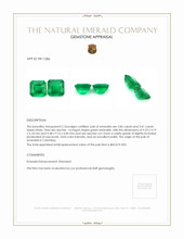7.27&nbsp;Ct.Tw.Total Carat Weight Emerald Pair from Colombia Appraisal