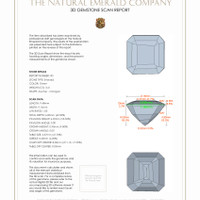 7.27&nbsp;Ct.Tw.Total Carat Weight Emerald Pair from Colombia 3 D Scan Report