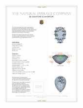 9.02 Ct.Tw.Total Carat Weight Emerald Pair from Colombia 3 D Scan Report