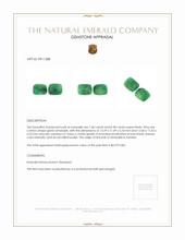 15.78&nbsp;Ct.Tw.Total Carat Weight Emerald Pair from Zambia Appraisal