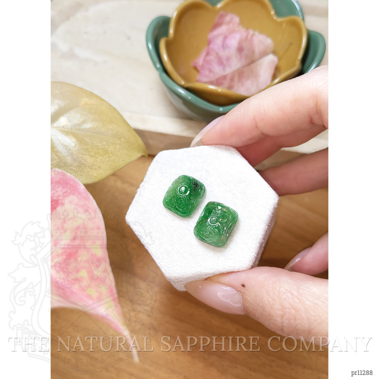 15.78 Ct.Tw. Emerald Pair from Zambia