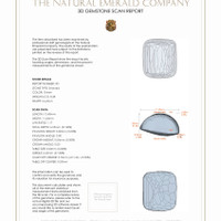 15.78&nbsp;Ct.Tw.Total Carat Weight Emerald Pair from Zambia 3 D Scan Report