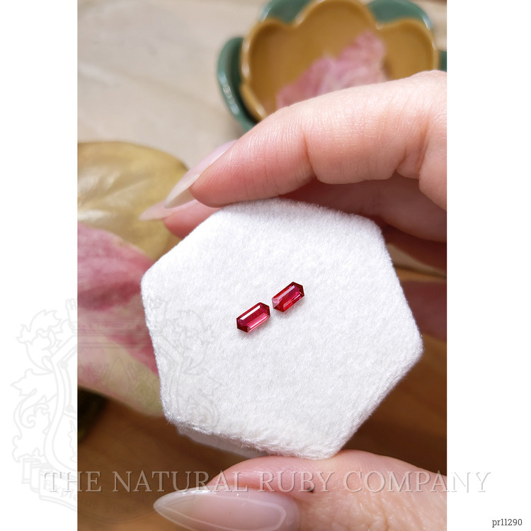 0.90 Ct.Tw. Ruby Pair from Mozambique