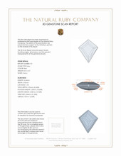 0.96&nbsp;Ct.Tw.Total Carat Weight Ruby Pair from Mozambique 3 D Scan Report