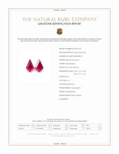 1.11 Ct.Tw.Total Carat Weight Purplish Red Ruby Pair from Mozambique Scan Report