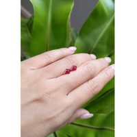 1.11 Ct.Tw.Total Carat Weight Ruby Pair from Mozambique Life Style