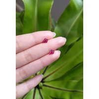 1.11 Ct.Tw.Total Carat Weight Ruby Pair from Mozambique Life Style