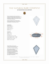 1.11&nbsp;Ct.Tw.Total Carat Weight Ruby Pair from Mozambique 3 D Scan Report