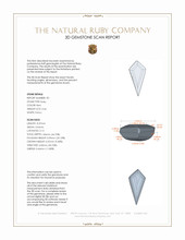 0.96&nbsp;Ct.Tw.Total Carat Weight Ruby Pair from Mozambique 3 D Scan Report