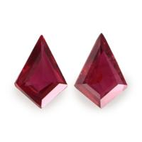 0.92 Ct.Tw.Total Carat Weight Ruby Pair from Mozambique Video