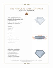 0.97 Ct.Tw.Total Carat Weight Ruby Pair from Mozambique 3 D Scan Report