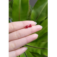 1.33 Ct.Tw.Total Carat Weight Ruby Pair from Mozambique Life Style