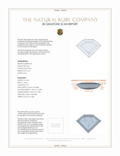 1.33&nbsp;Ct.Tw.Total Carat Weight Ruby Pair from Mozambique 3 D Scan Report