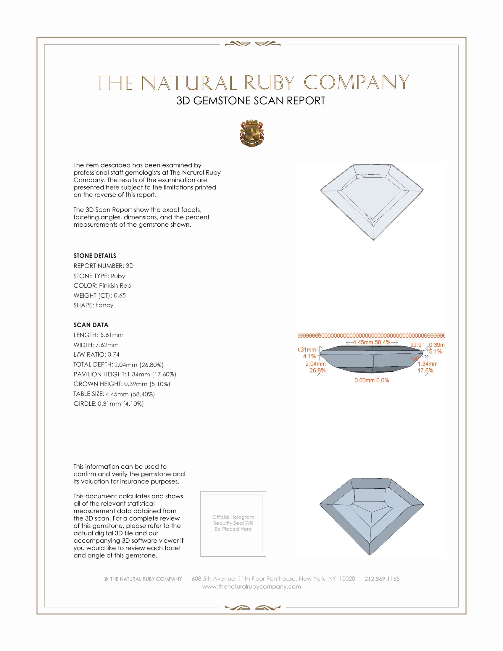 1.33 Ct.Tw. Ruby Pair from Mozambique